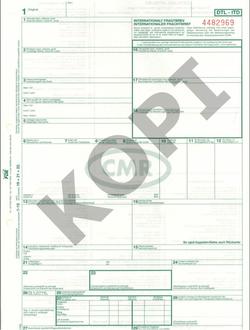 CMR-fragtbreve - løse formsæt - 250 stk./karton